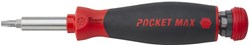 Wiha 45292 | PocketMax® magnetic | Schroevendraaier met bitmagazijn | 8 bits | 1/4" - 45292