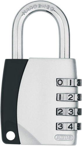 Master Lock 7641EURDBLK Combinatiehangslot met noodsleutel voor gebruik binnen, 78 x 40 x 16 mm