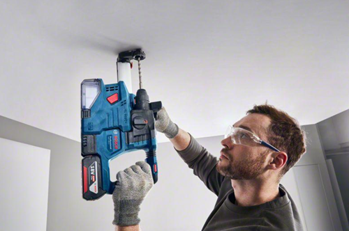 Bosch Blauw GBH 18V-22 Accu Boorhamer | 1,9J | 2 x 4,0 Ah accu + snellader | In L-Boxx - 0611924002-3