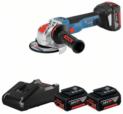 Bosch Blauw GWX 18V-10 SC | Accu Haakse Slijper | 125 mm | 3 x 5,0 Ah accu + snellader | In doos - 0615990N13