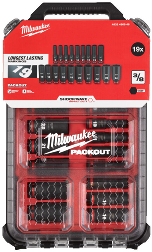 Milwaukee Accessoires Doppenset PACKOUT™ SHOCKWAVE™ IMPACT DUTY