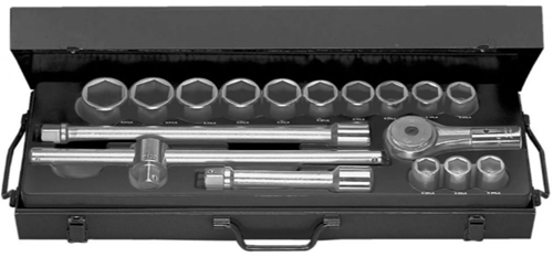 Facom set lange 6-kantdoppen van 22 tot 42 mm - K.415E