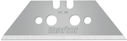 Martor Trapeziummes | L60xB19xS0,63mm | met perforatie | 10 stuks / dispenser - 99.70 99.70