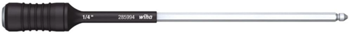 Wiha Bithouder | 4 mm 1/4 inch C 6,3 + E 6,3 | snelwisselkop | lengte 162 mm | 1 stuk - 27526 - 27526