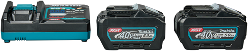 Makita Startset XGT DC40RA / 2x BL4050F | 40V / 5,0Ah accu - 1911V6-0-2