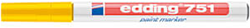 Edding Lakmarker | geel | streepbreedte 1-2 mm ronde punt | 10 stuks - 4-751005 4-751005