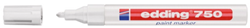 Edding Lakmarker | wit | streepbreedte 2-4 mm ronde punt | 10 stuks - 4-750049 4-750049