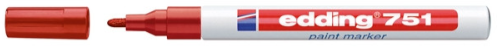 Edding Lakmarker | rood | streepbreedte 1-2 mm ronde punt | 10 stuks - 4-751002 4-751002