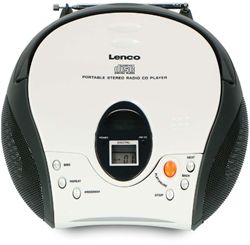 Lenco Draagbare stereo FM-radio met CD Wit - SCD-24 WHITE