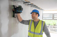 Bosch Blauw GLL 12V-100-33 CG Professional Lijnlaser | 4x batterij 1,5V LR6 (AA) | In Tas - 0601065400-2