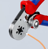 Knipex Zelfinstellende krimptang voor adereindhulzen | Met zij-invoering - 975504 -3