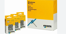 Gesipa Blindklinknagel | klinknagelschacht d x l 4,8 x 10 mm K16 | aluminium / staal | 25 stuks | 25 stuks - 1433852 1433852