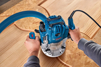 Bosch Blauw GOF 20-12 Bovenfrees | Incl. Sleutel, Parallelgeleider, 2x Spantang, 2x Stofadapter, 2x Rolgeleider - 0601627220-3