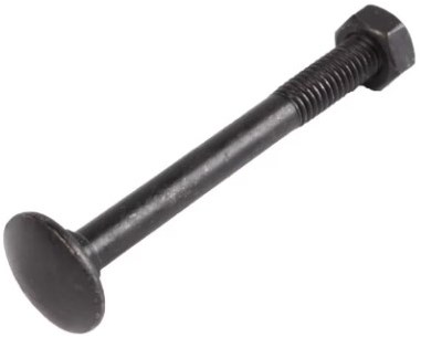 Waelbers Slotbout M8x70mm + Moer M8 zwart - 25 Stuk(s) - 9677.09