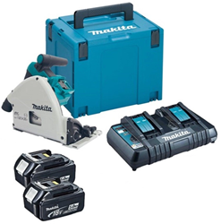 Makita DSP600PT2J Accu invalzaag LXT 2x18V | 2x5.0Ah accu's en duolader