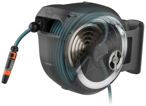 Gardena Wandslangenbox RollUp M/L Wit - 25 meter - Muurhouder - 18622-20-2