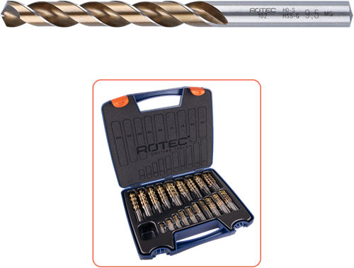 Rotec Spiraalborenset | 102 | DIN 338 | Type HD-S | 170-dlg | ø1-10 - 900.0174K-2
