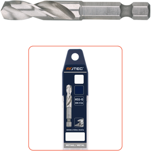 Rotec HSS-G Boorbit | DIN 3126 | 1/4''-E6.3 | Ø9.0 - 141.0900-3