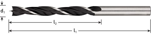 Rotec Machinale houtboor 3,0x33/61 mm - 235.0300