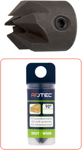 Rotec HSS Opsteekverzinkboor 90 | Ø10 - 239.2100-3