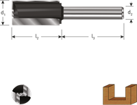 Rotec HM Groeffrees met grondsnijder | GOLD-LINE | ø16x60x50 | d2=12 - 272.02.1604-2