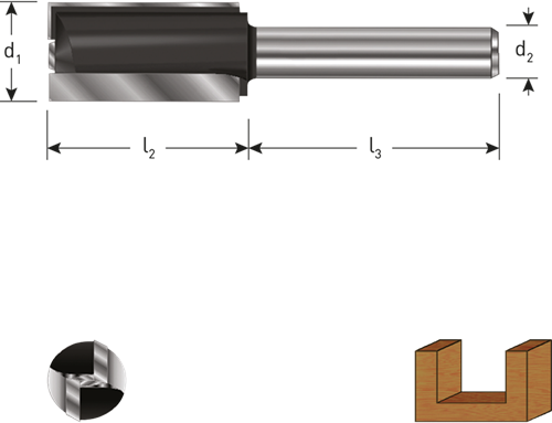 Rotec HM Groeffrees met grondsnijder | GOLD-LINE | ø15x35x55 | d2=12 - 272.02.1501-2