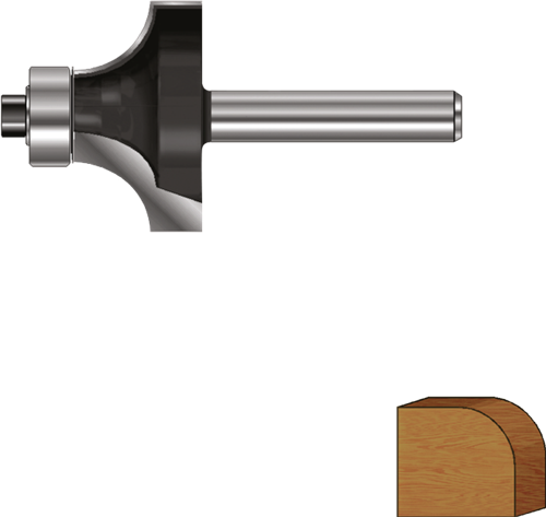 Rotec HM Afrondprofielfrees | GOLD-LINE | ø24.7 | R=6 | d2=12 - 272.11.0600
