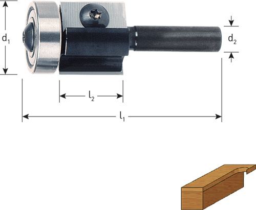 Rotec HM Kantenfrees | Wisselplaten | GOLD-LINE | ø22x12 | Z=2 | d2=8 - 271.29.2200-2