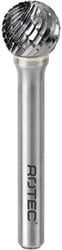 Rotec HM-Stiftfrees, model D - Z6 / Kruisvertand / ø8x6x52xø6mm - 4330801