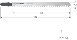Rotec Decoupeerzaag | DC230 | 2 Stuks - 520.0232