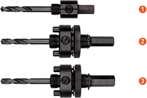 Rotec Standaard Adapter | 6-knt 9,5 | T.b.v. Gatzagen Ø14-30 - 533.9005