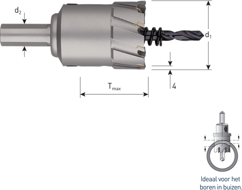 Rotec HM Gatfrees 'Heavy-Duty' | Tmax=30 | ø53,0 - 535.0530-2