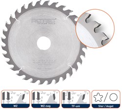 Rotec HM zaagblad voor handmachines, ø200x2,8x30mm Z=36 WZ - 5530350
