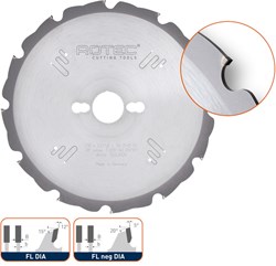 Rotec PKD zaagblad DIAMOND, ø160x2,2x20mm Z=8 FL DIA - 5533005