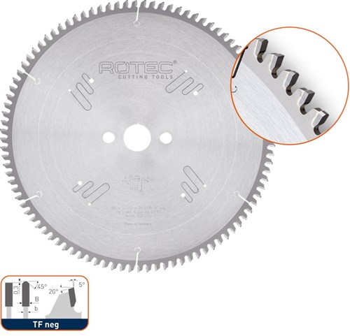 Rotec HM zaagblad voor NF-metalen, ø500x4,2x30mm Z=120 TF neg - 5552230