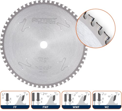 Rotec HM dry-cutter zaagblad bouwstaal, ø190x2,2x30mm Z=38 WZ - 5560045