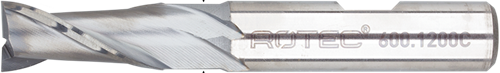 Rotec HSS-E Spiebaanfrees | AlCrN-gecoat | Ø10 - Ø10x13x63xØ10mm Z=2 | DIN 327-B | Kort - 600.1000C-2