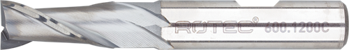 Rotec HSS-E Spiebaanfrees | AlCrN-gecoat | Ø2 - Ø2x4x48xØ6mm Z=2 | DIN 327-B | Kort - 600.0200C