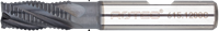 Rotec HSS-E Ruwfrees | AlCrN-gecoat | Ø8 - Ø8x19x63xØ8mm Z=4 | HR | DIN 844-B | Kort - 615.0800C-2