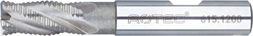 Rotec HSS-E Ruwfrees, ongecoat, ø36 - ø36x53x133xø32mm Z=6 / HR / DIN 844-B / kort - 6153600