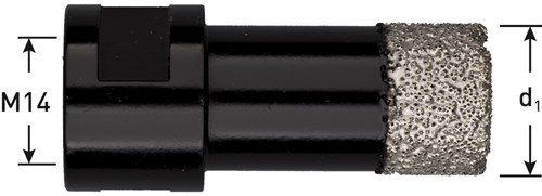 Rotec Graniet tegelboorkroon M14 opname 8 mm PREMIUM - 7574008