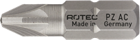 Rotec Schroefbit PZ 1 | L=25 | C6.3 | Anti-Cor | 2 stuks - 803.10012
