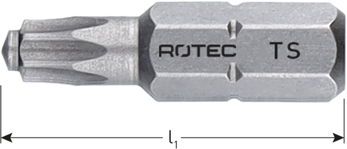 Rotec Schroefbit T-S 10 | L=25 | C6.3 | BASIC | 2 stuks - 806.80102-2