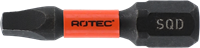 Rotec IMPACT Schroefbit SQD 3 | L=30 | C6.3 | BASIC | 2 stuks - 817.30032