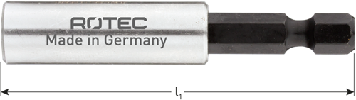 Rotec Bithouder | E6.3x60 | Magnetisch | Huls ø11x35 | Met C-ring - 818.00101