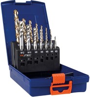 Rotec 7+7 dlg. set machinetappen '330' en spiraalboren '110' / M3-M12 - 900.2009I
