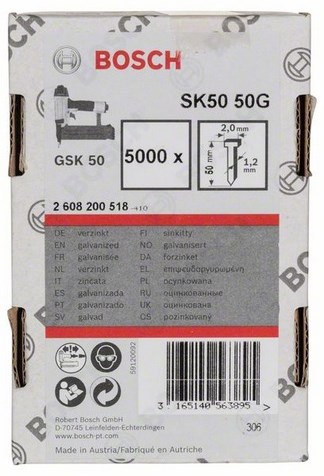 Bosch Accessoires Bosch nagel met verzonken kop sk50 50g afbeelding