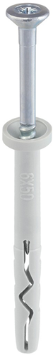 Steelies Ultimate slagplug nylon 5x 35 cilinderkraag pz2 verzinkt | 50 stuks - KFA10500351