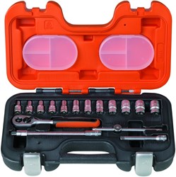 Bahco 1/4" bahco doppenset | S160