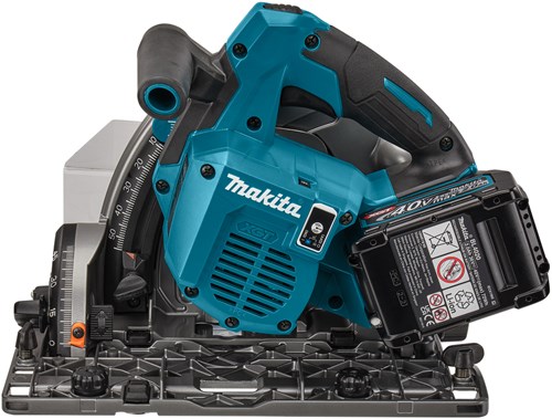 Makita SP001GU102 | 40 V Max Invalcirkelzaag | 165 mm | 4,0 Ah accu | snellader | in Mbox | met AWS zender | geleiderail (2 st) | 1500 mm | koppelstripset en tas SP001GU102-2